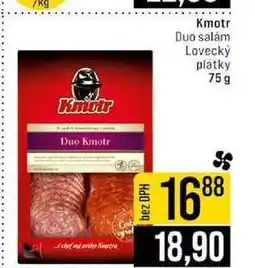 Jip Duo salám Lovecký platky 75g nabídka