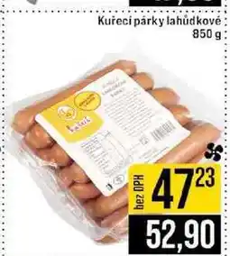 Jip Kuřecí párky lahůdkové 850 g nabídka