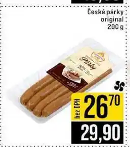 Jip České párky original 200 g nabídka