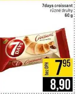 Jip 7days croissant různé druhy 60 g nabídka