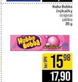 Jip Huba Bubba žvýkačky original jablko 35 g nabídka