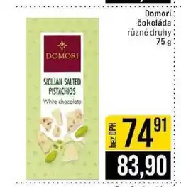 Jip Domori čokoláda různé druhy 75g nabídka