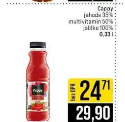 Jip Cappy jahoda 35% multivitamin 50% jablko 100% 0,33l nabídka