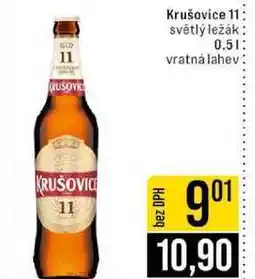 Jip Krušovice 11 světlý ležák 0,5l nabídka