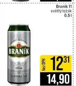 Jip Braník 11 světlý ležák 0,5l nabídka