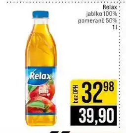 Jip Relax jablko 100% pomeranč 50% 1l nabídka