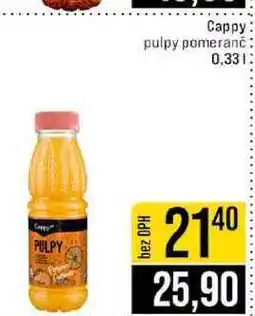 Jip Cappy pulpy pomeranč 0,33l nabídka