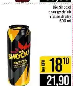 Jip Big Shock! energy drink různé druhy 500 ml nabídka