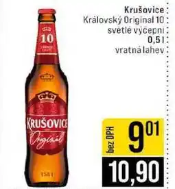 Jip Krušovice Královský Original 10 svetle výčepni 0,5l nabídka