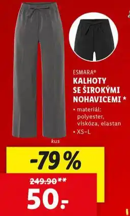 Lidl Kalhoty se širokými nohavicemi nabídka