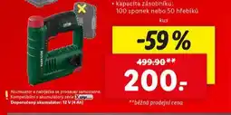 Lidl Aku sponkovačka nabídka
