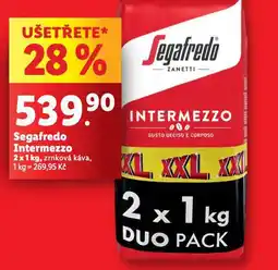 Lidl Segafredo intermezzo zrnková káva nabídka