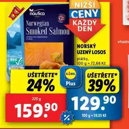 Lidl Norský uzený losos nabídka