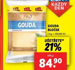 Lidl Gouda bloček nabídka