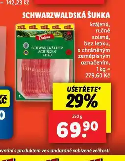 Lidl Schwarzwaldská šunka nabídka