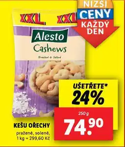 Lidl Kešu ořechy nabídka