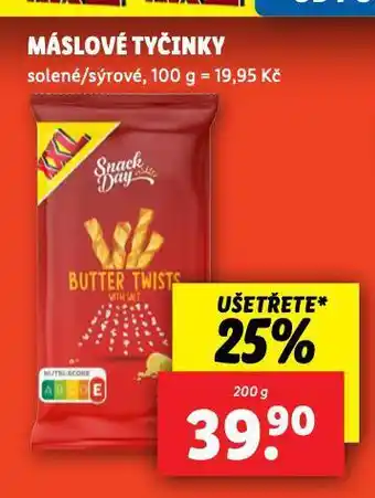 Lidl Máslové tyčinky nabídka