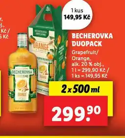 Lidl Becherovka duopack nabídka