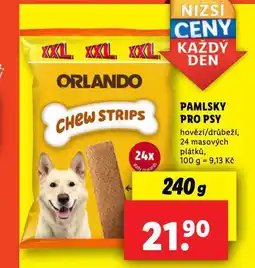 Lidl Orlando pamlsky pro psy nabídka