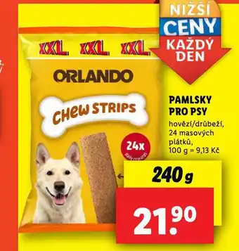 Lidl Orlando pamlsky pro psy nabídka