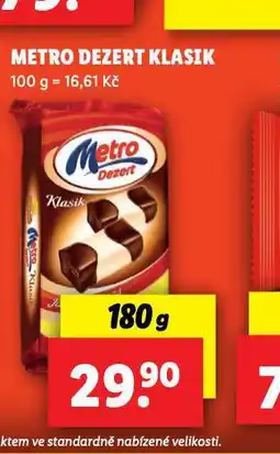 Lidl Metro dezert klasik nabídka