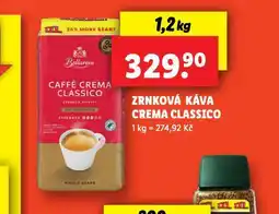 Lidl Zrnková káva crema classico nabídka