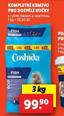 Lidl Coshida kompletní krmivo pro dospělé kočky nabídka