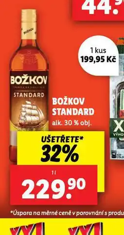 Lidl Božkov standard nabídka