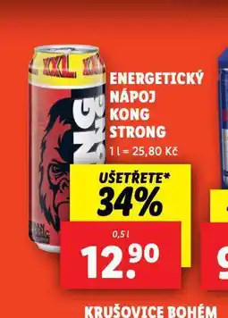 Lidl Kong strong energetický nápoj nabídka