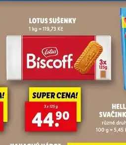 Lidl Lotus sušenky nabídka