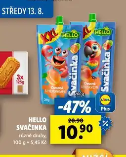 Lidl Hello svačinka nabídka