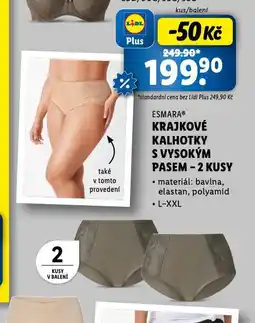 Lidl Krajkové kalhotky s vysokým pasem nabídka