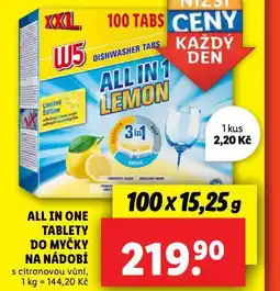 Lidl W5 all one tablety do myčky nabídka