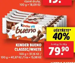 Lidl Kinder bueno classic / white nabídka