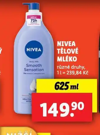 Lidl Nivea tělové mléko nabídka