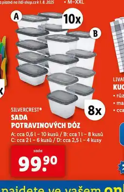 Lidl Sada potravinových dóz nabídka