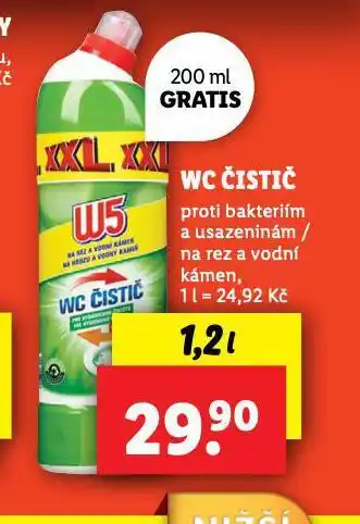 Lidl W5 wc čistič nabídka