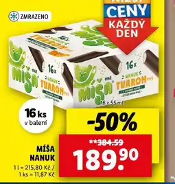 Lidl Míša nanuk nabídka