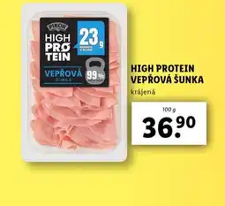 Lidl High protein vepřová šunka nabídka