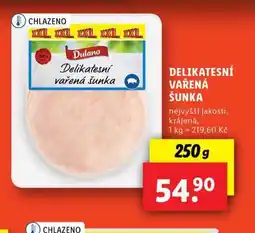 Lidl Delikatesní vařená šunka nabídka