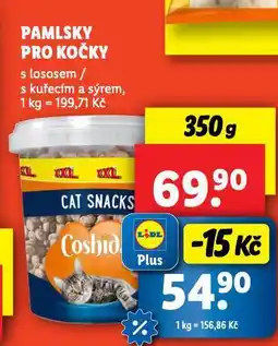Lidl Coshida pamlsky pro kočky nabídka