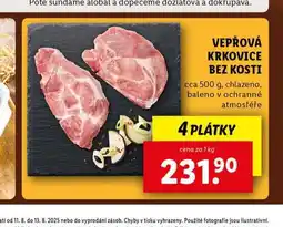 Lidl Vepřová krkovice bez kosti nabídka