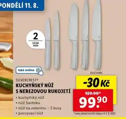 Lidl Kuchyňský nůž s nerezovou rukojetí nabídka