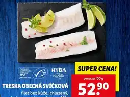 Lidl Treska obecná svíčková nabídka