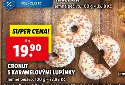 Lidl Cronut s karamelovými lupínky nabídka