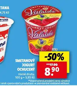 Lidl Smetanový jogurt ochucený nabídka
