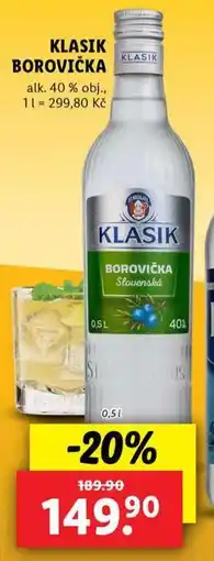 Lidl Klasik borovička nabídka