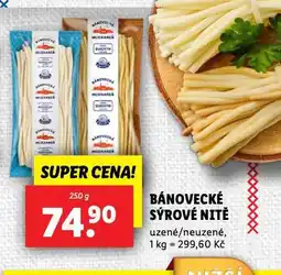 Lidl Bánovecké sýrové nitě nabídka