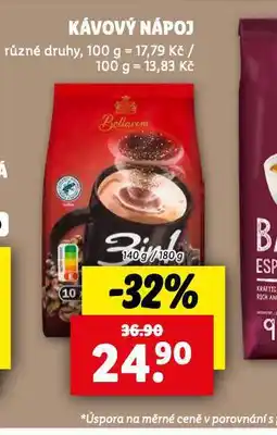 Lidl Kávový nápoj nabídka