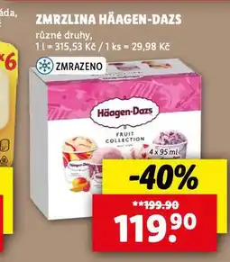 Lidl Zmrzlina häagen dazs nabídka